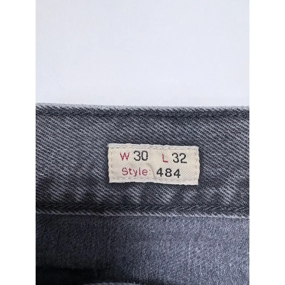 J.Crew 484 Men’s Black Wash Jeans 30x32 Slim Tapered Denim Re-Imagined Cotton